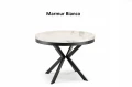 stol-okragly-rozkladany-loft-100-180-industrialny-marmur-bianco-carrara-czarny.webp