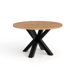 Okrągły stolik kawowy do salonu Norway fi 58, 75, 90 cm w kolorach dąb craft złoty, lancelot, kaszmir i inne