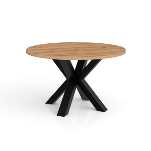 Okrągły stolik kawowy do salonu Norway fi 58, 75, 90 cm w kolorach dąb craft złoty, lancelot, kaszmir i inne