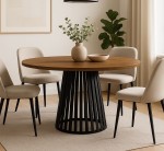 Stół okrągły RONDO – 4 rozmiary, 10 kolorów, metalowa podstawa