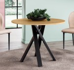 Stół okrągły NERO – 4 rozmiary, 10 kolorów, metalowa podstawa „pająk”