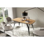 Stół rozkładany owalny LAROSA – elegancki design, nowoczesne nogi „pająk”