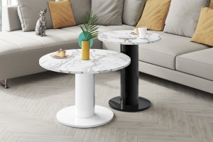 Ława okrągła VENTO 80 – nowoczesny design i geometryczna elegancja do salonu