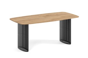 Stół rozkładany DIVA do salonu jadalni 160x90, 180x90, 200x90 dąb hikora craft złoty, kaszmir i inne kolory