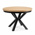 stol_rozkladany_okragly_metalowy_fi-100_120_cm_200_nogi_metalowe_czarne_kaszmir_blat_debowy_dab_hikora_artisan.webp