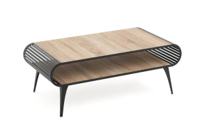 Stolik kawowy ORVEN 120x60 cm – owalny loftowy